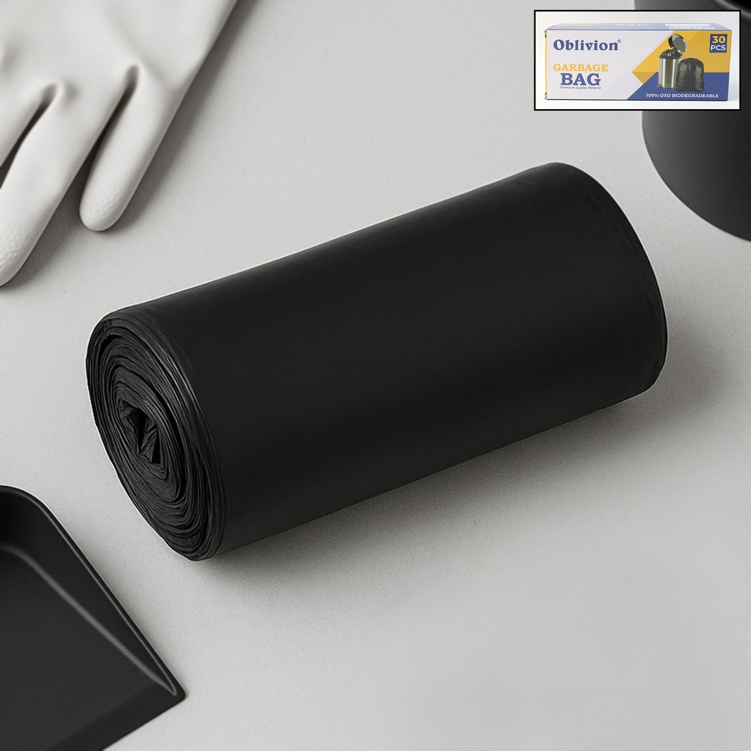 Garbage Bags Medium Size Black Colour (1 Pc  24 X 32) Garbage Bags Medium Size Black Colour (1 Pc  24 X 32)